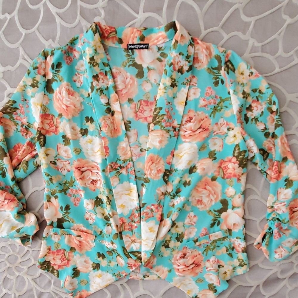 Floral blazer